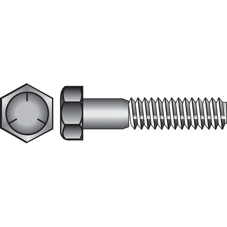 Hillman Grade 5 Hex Head Cap Screw, Steel 200075